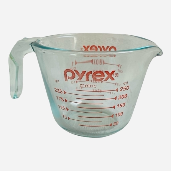 Vintage Measuring Jug PYREX 1 Cup Clear Glass Measuring Cup - Picture 4 of 5